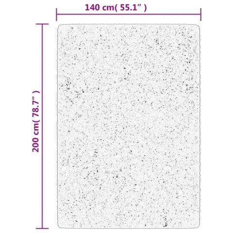 DYWAN HUARTE Z KRÓTKIM WŁOSIEM NIEBIESKI 140X200CM