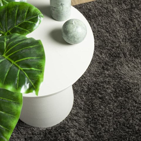 DYWAN ISTAN Z DŁUGIM RUNEM POŁYSKUJĄCY ANTRACYTOWY 140X200CM