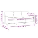 SOFA 3-OSOBOWA ŻÓŁTY 180CM TAPICEROWANA AKSAMITEM