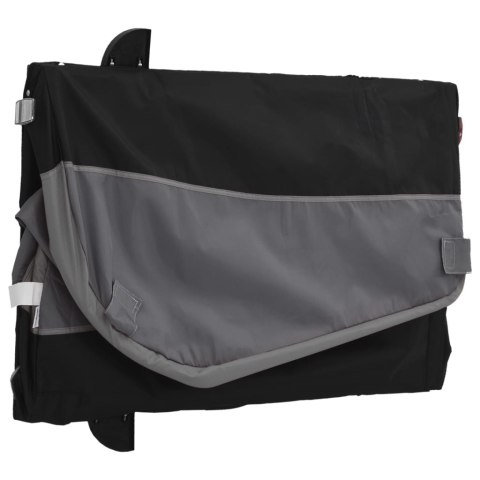 PRZYCZEPKA ROWEROWA CZARNO-SZARA 30KG ŻELAZO