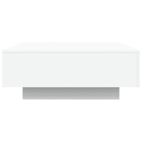 STOLIK KAWOWY Z OŚWIETLENIEM LED BIAŁY 80X80X31CM