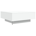 STOLIK KAWOWY Z OŚWIETLENIEM LED BIAŁY 80X80X31CM