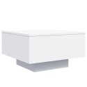 STOLIK KAWOWY Z PODŚWIETLENIEM LED BIAŁY 55X55X31CM