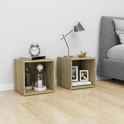 SZAFKA POD TELEWIZOR DĄB SONOMA 37X35X37CM