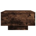 STOLIK KAWOWY Z LED PRZYDYMIONY DĄB 55X55X31CM