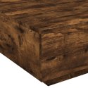 STOLIK KAWOWY Z LED PRZYDYMIONY DĄB 80X80X31CM