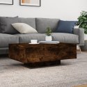 STOLIK KAWOWY Z PODŚWIETLENIEM LED PRZYDYMIONY DĄB 85X55X31CM