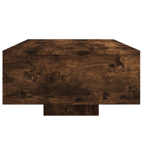 STOLIK KAWOWY Z PODŚWIETLENIEM LED PRZYDYMIONY DĄB 85X55X31CM