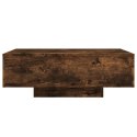 STOLIK KAWOWY Z PODŚWIETLENIEM LED PRZYDYMIONY DĄB 85X55X31CM