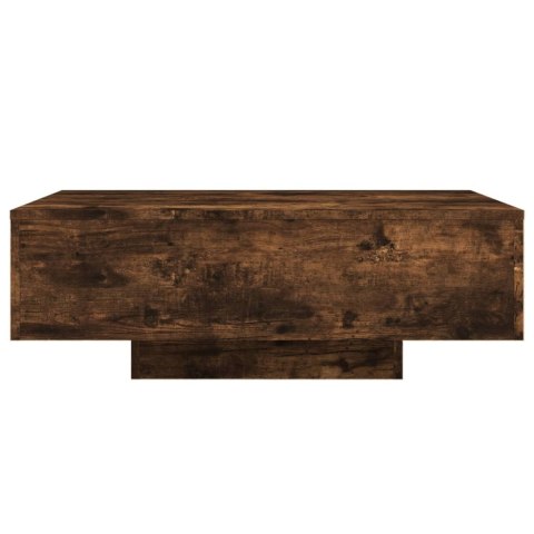 STOLIK KAWOWY Z PODŚWIETLENIEM LED PRZYDYMIONY DĄB 85X55X31CM