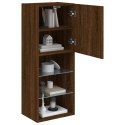 SZAFKA TV Z LED BRĄZOWY DĄB 40,5X30X102CM