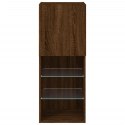 SZAFKA TV Z LED BRĄZOWY DĄB 40,5X30X102CM