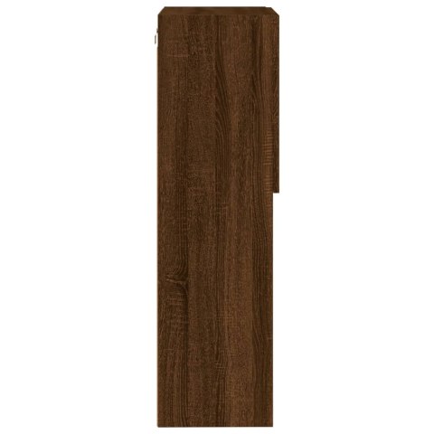 SZAFKA TV Z LED BRĄZOWY DĄB 40,5X30X102CM