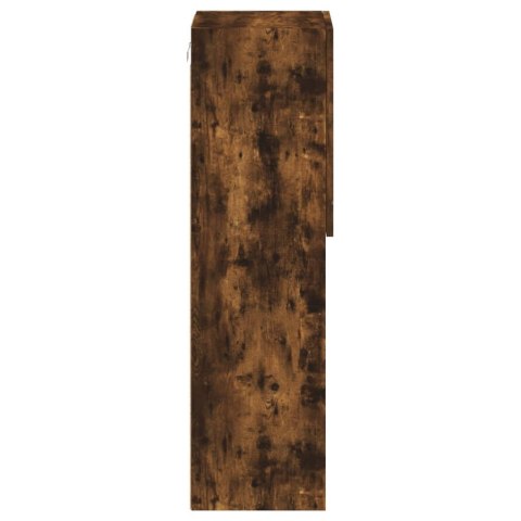 SZAFKA TV Z LED PRZYDYMIONY DĄB 30,5X30X102CM
