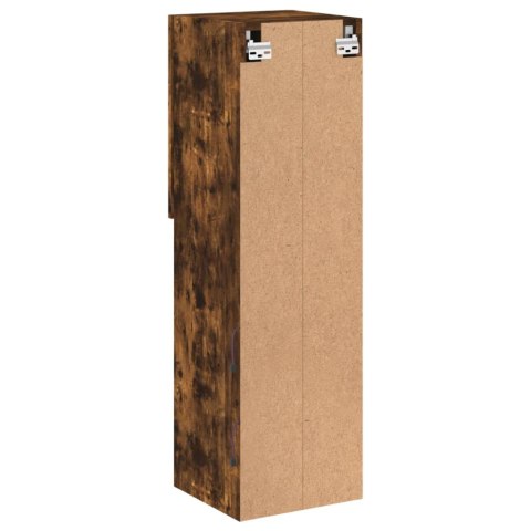 SZAFKA TV Z LED PRZYDYMIONY DĄB 30,5X30X102CM
