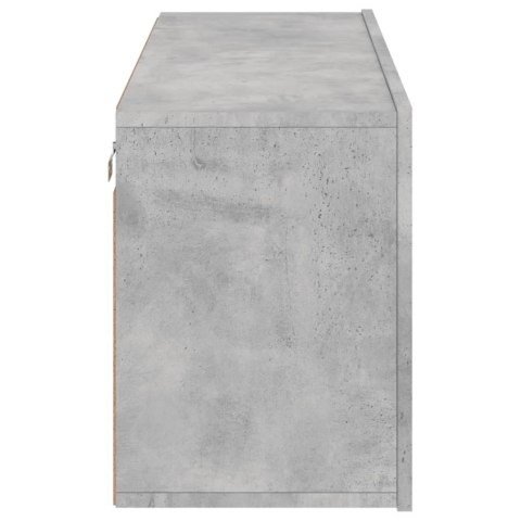 SZAFKA POD TELEWIZOR, ŚCIENNA, SZAROŚĆ BETONU, 100X30X41 CM