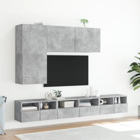 SZAFKA POD TELEWIZOR, ŚCIENNA, SZAROŚĆ BETONU, 100X30X41 CM