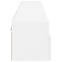 ŚCIENNE SZAFKI TV 2 SZT. BIAŁE 100X30X30CM