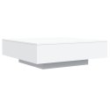 STOLIK KAWOWY Z OŚWIETLENIEM LED BIAŁY 100X100X31CM