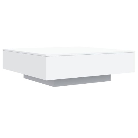 STOLIK KAWOWY Z OŚWIETLENIEM LED BIAŁY 100X100X31CM