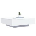 STOLIK KAWOWY Z OŚWIETLENIEM LED BIAŁY 100X100X31CM