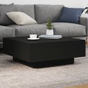 STOLIK KAWOWY Z OŚWIETLENIEM LED CZARNY 80X80X31CM