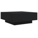 STOLIK KAWOWY Z OŚWIETLENIEM LED CZARNY 80X80X31CM