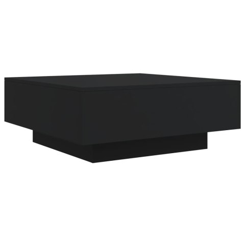 STOLIK KAWOWY Z OŚWIETLENIEM LED CZARNY 80X80X31CM