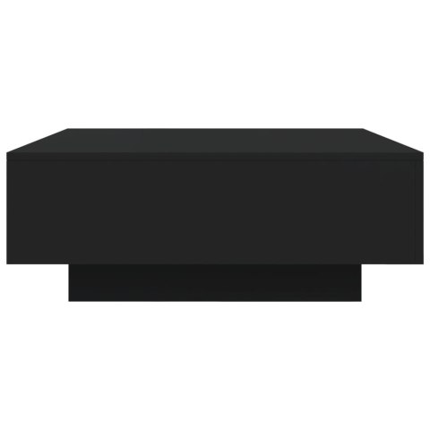 STOLIK KAWOWY Z OŚWIETLENIEM LED CZARNY 80X80X31CM