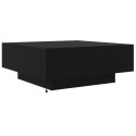 STOLIK KAWOWY Z OŚWIETLENIEM LED CZARNY 80X80X31CM