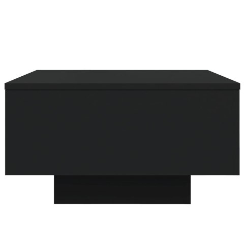 STOLIK KAWOWY Z PODŚWIETLENIEM LED CZARNY 55X55X31CM