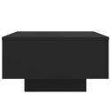 STOLIK KAWOWY Z PODŚWIETLENIEM LED CZARNY 55X55X31CM
