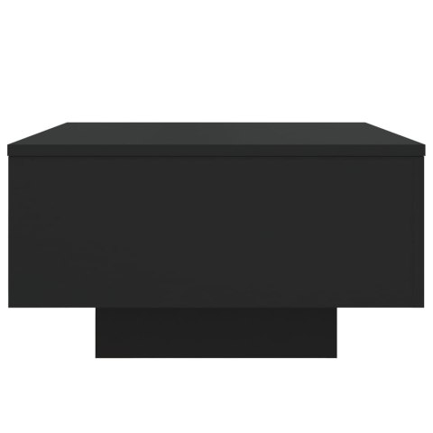 STOLIK KAWOWY Z PODŚWIETLENIEM LED CZARNY 55X55X31CM