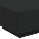 STOLIK KAWOWY Z PODŚWIETLENIEM LED CZARNY 55X55X31CM
