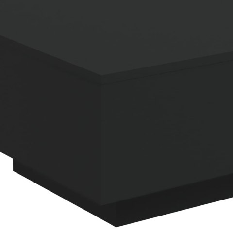 STOLIK KAWOWY Z PODŚWIETLENIEM LED CZARNY 55X55X31CM