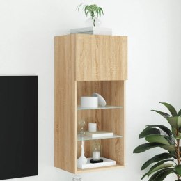 SZAFKA TV Z LED DĄB SONOMA 40,5X30X90CM