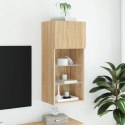 SZAFKA TV Z LED DĄB SONOMA 40,5X30X90CM