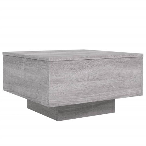 STOLIK KAWOWY SZARY DĄB SONOMA 55X55X31CM