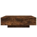 STOLIK KAWOWY Z LED PRZYDYMIONY DĄB 100X100X31CM