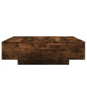 STOLIK KAWOWY Z LED PRZYDYMIONY DĄB 100X100X31CM