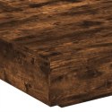STOLIK KAWOWY Z LED PRZYDYMIONY DĄB 100X100X31CM