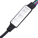 STOLIK KAWOWY Z LED PRZYDYMIONY DĄB 100X100X31CM