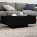 STOLIK KAWOWY Z OŚWIETLENIEM LED CZARNY 85X55X31CM