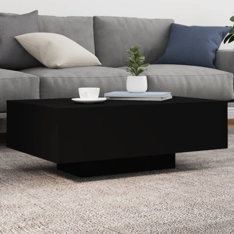STOLIK KAWOWY Z OŚWIETLENIEM LED CZARNY 85X55X31CM