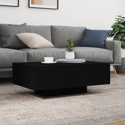 STOLIK KAWOWY Z OŚWIETLENIEM LED CZARNY 85X55X31CM