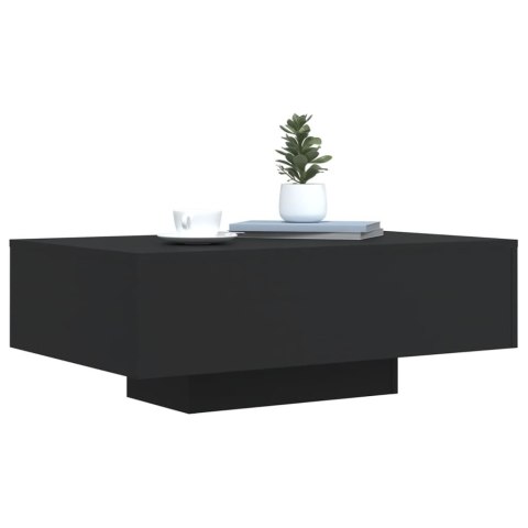 STOLIK KAWOWY Z OŚWIETLENIEM LED CZARNY 85X55X31CM