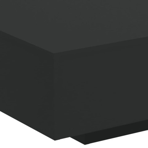 STOLIK KAWOWY Z OŚWIETLENIEM LED CZARNY 85X55X31CM