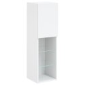 SZAFKA TV, Z LED, BIAŁA, 30,5X30X102 CM