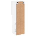 SZAFKA TV, Z LED, BIAŁA, 30,5X30X102 CM