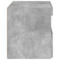 SZAFKA NOCNA Z OŚWIETLENIEM LED SZAROŚĆ BETONU 50X40X45CM
